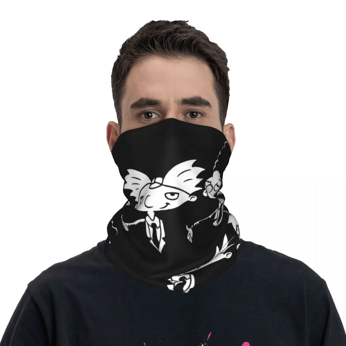 

Привет Арнольд! Забавный мультяшный волшебный шарф, товары для шеи, гетры, бандана, шарф, летняя Ветрозащитная маска для лица для рыбалки в стиле унисекс