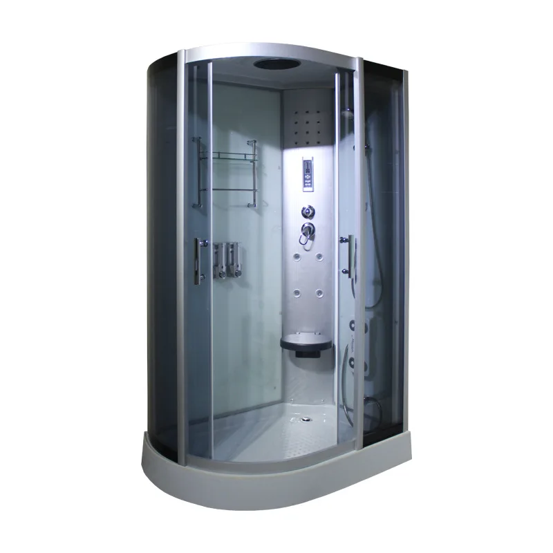 

Acrylic tempered glass L-shaped integrated independent family bath steam sauna bath room bath screen