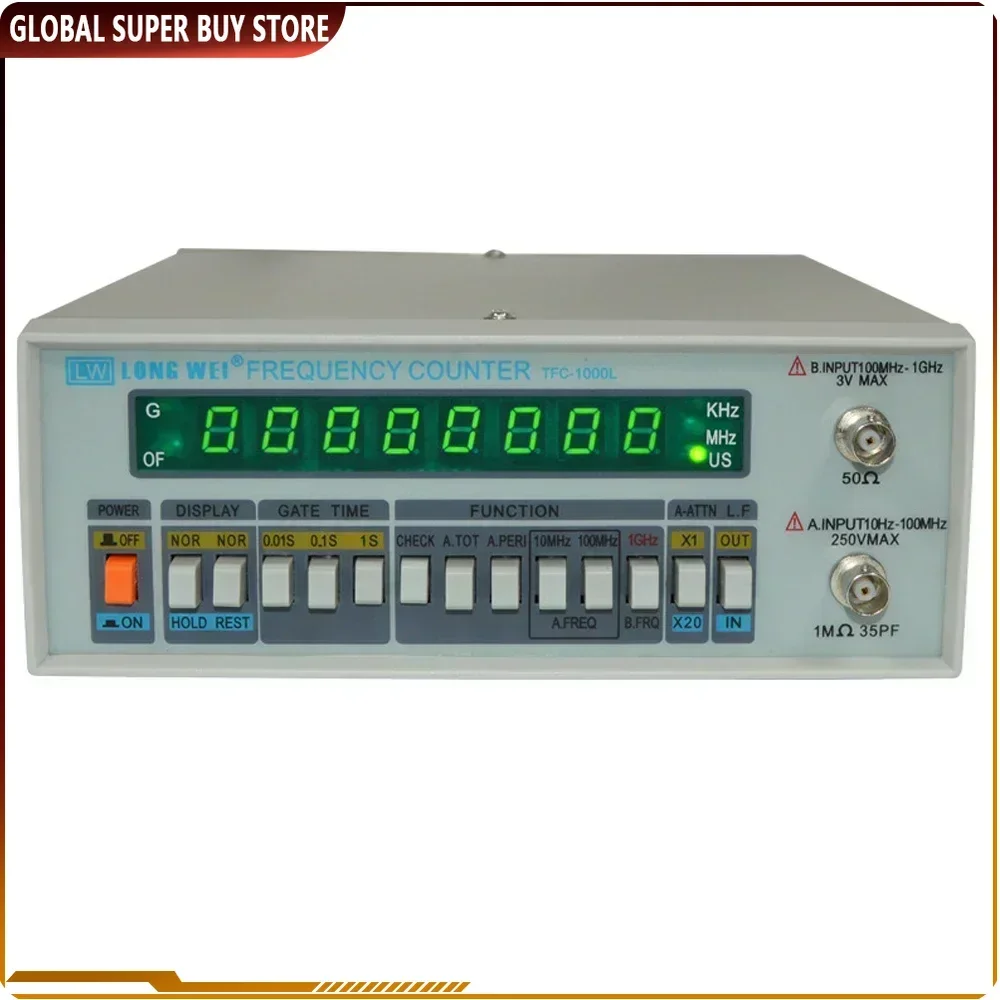 

Precision Frequency Meter 2.7G Frequency Crystal Oscillator Signal Counter Tester 8 Led Display TFC-2700L A/B channel