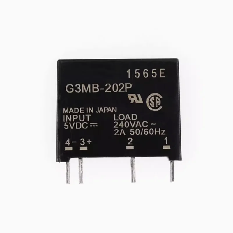DC-ACソリッドステートリレーモジュール、pcb sip ssr、ac 240v、2a、回路抵抗リレースイッチ、G3MB-202P、g3mb 202p、5v、12v、24v、5個