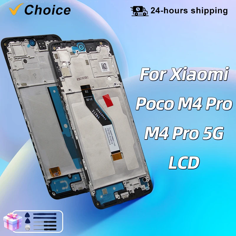 AMOLED For Xiaomi Poco M4 Pro LCD Display 2201117PI Touch Screen Digitizer Assembly For PocoM4 Pro 5G LCD 21091116AG Replace Par