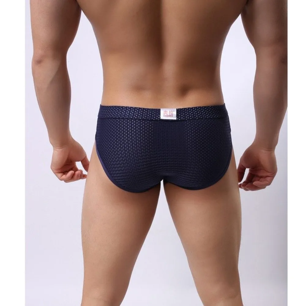 Mesh Thong Big Cock Briefs Male Lager Pouch Male U Convex Sexy Underwear Men Gay Sissy Underpants Mens Panties Sex Undershorts
