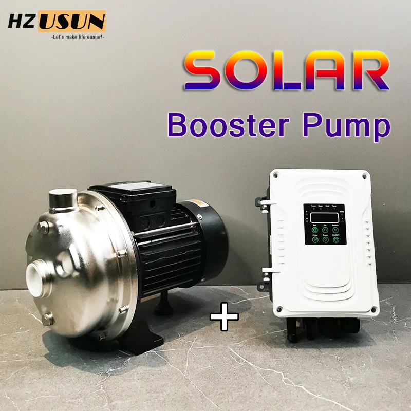 Above Ground 1 HP DC Solar Clean Water Circulation Pump for Home Jojo Tank SUS304 Surface Pressure Booster Pumping Machine Price