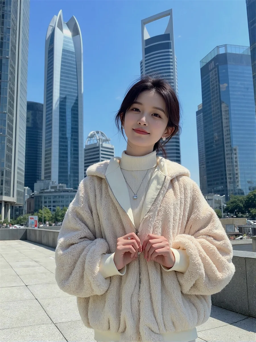 Parka Cappotto da donna Moda coreano imbottito in cotone Design semplice Casual Tinta unita Comodo capispalla allentato Morbido minimalista