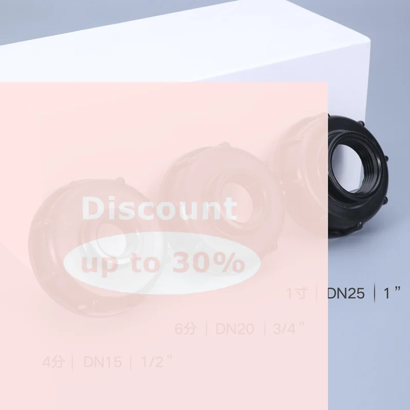 [DIY Accessories Durable Ibc Tank Fittings S60X6 Coarse Threaded Cap 60Mm Female Thread To 1/2 