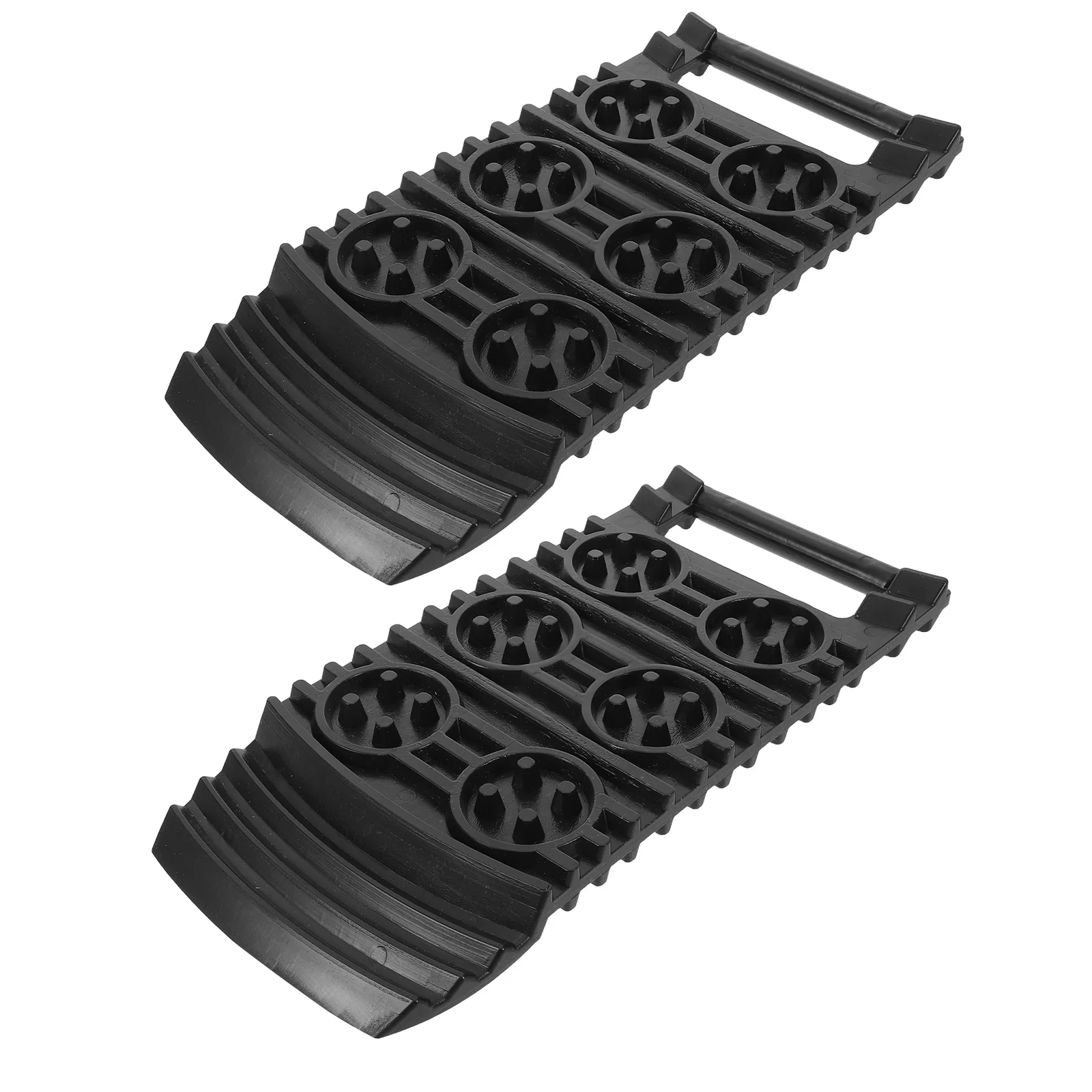 2 قطعة لوحات الجر ل الثلوج سيارة الإطارات المضادة للانزلاق منصات الطين الانتعاش المسارات المحمولة على الطرق الوعرة مركبة الهروب حصيرة أداة إنقاذ الذاتي #2