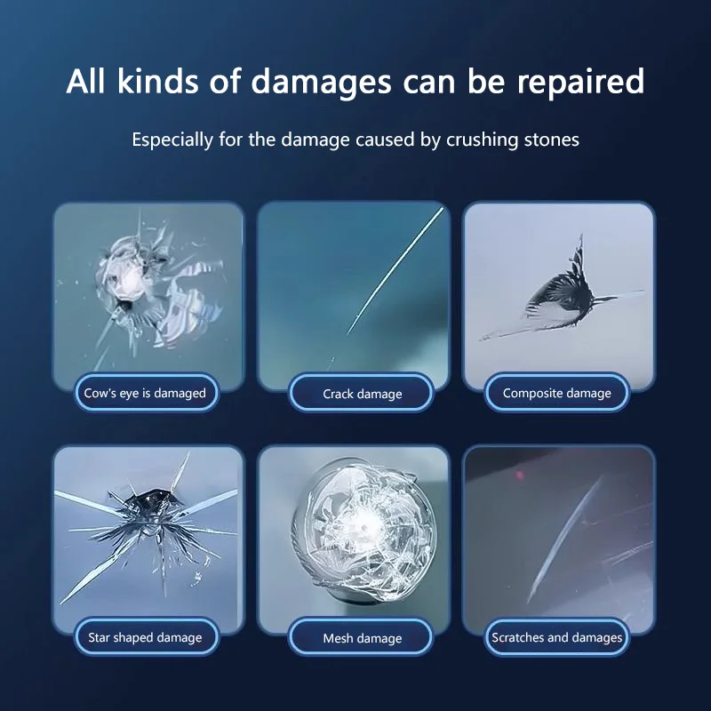 Car Windshield Cracked Repair Tool Upgrade Auto Glass Repair Fluid Auto Window Scratch Crack Restore Car Accessories DIY