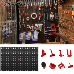 Wall-Mounted Hardware Tool Hanging Board ToolBox Parts Storage Box Garage Workshop Storage Rack No Rust PP Material Tool Board