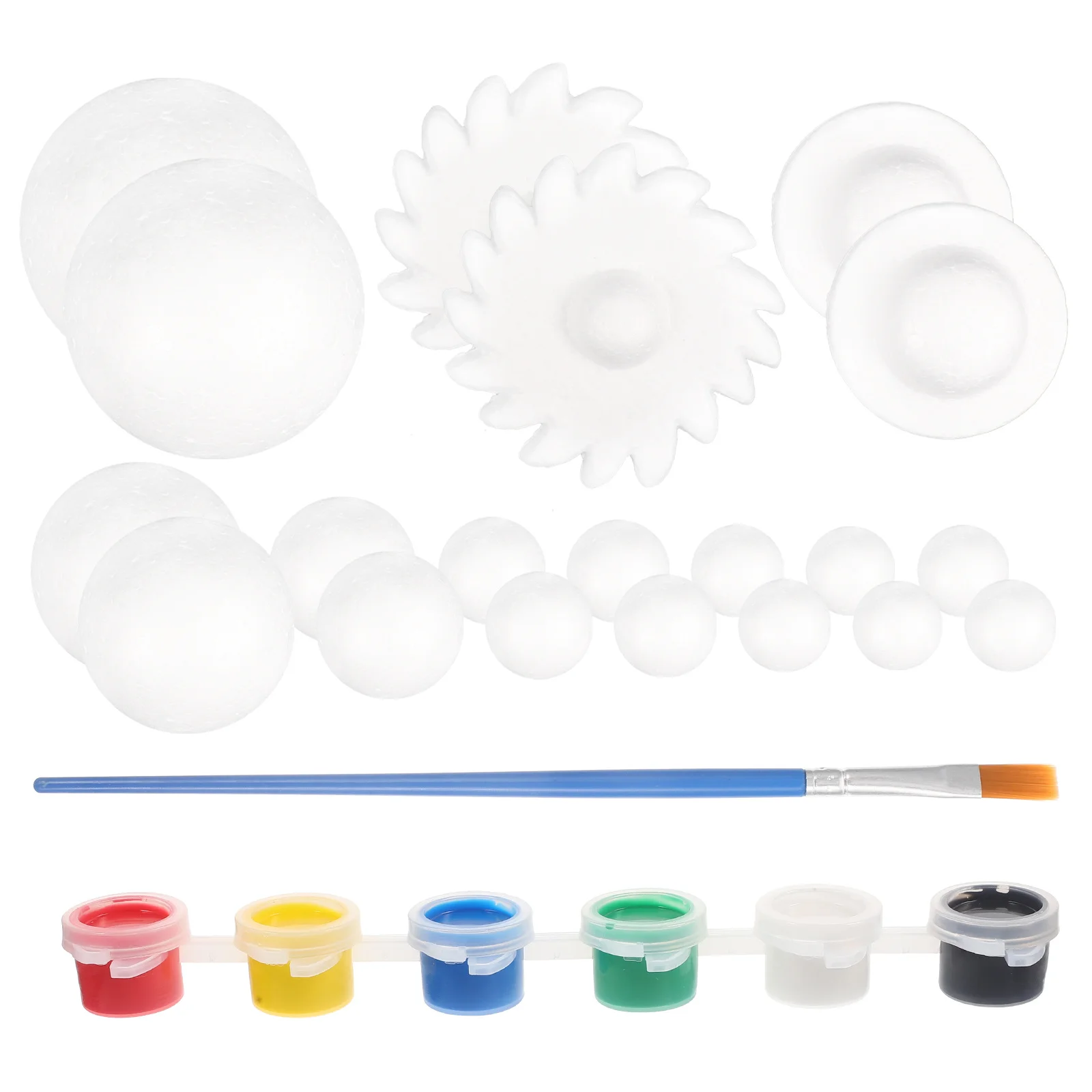 

2Sets DIY Solar System Foam Balls Craft Polystyrene Planet Ball School Projects White Solar System Model Foam Ball