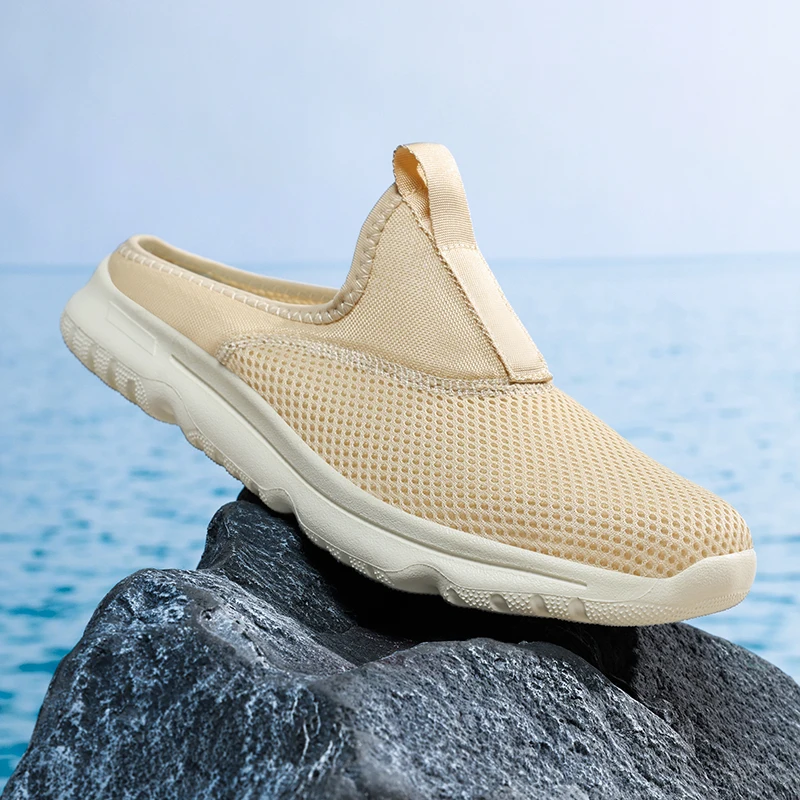 Męskie buty całoroczne, kapcie, miękkie męskie sneakersy, buty outdoorowe dla mężczyzn.