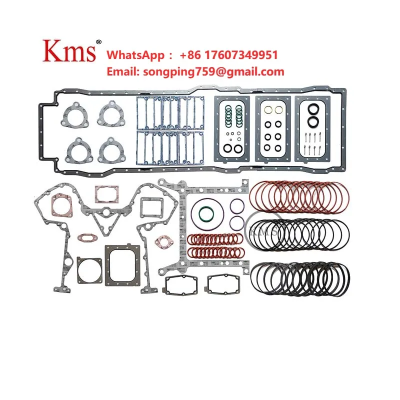 KMS New Engine Repair Kit for QSK38 OE 6572082 Lower Engine Gasket (Metal Rubber)