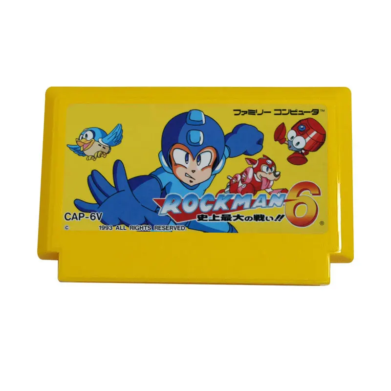 Megaman-6 8 Bit Game Cartridge For 60 Pin TV Game Console Japanese version