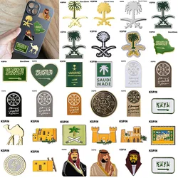 Choice Saudi Arabia Mobile Phone 3M Sticker Badge Metal Pin Broooches Pins