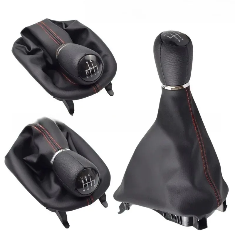 

Hot Sell MT 5/6 Speed Car Gear Shift Shifter Knob Lever With Dust-Proof Cover For Seat Leon 1M1 2002 2003 2004 2005 2006