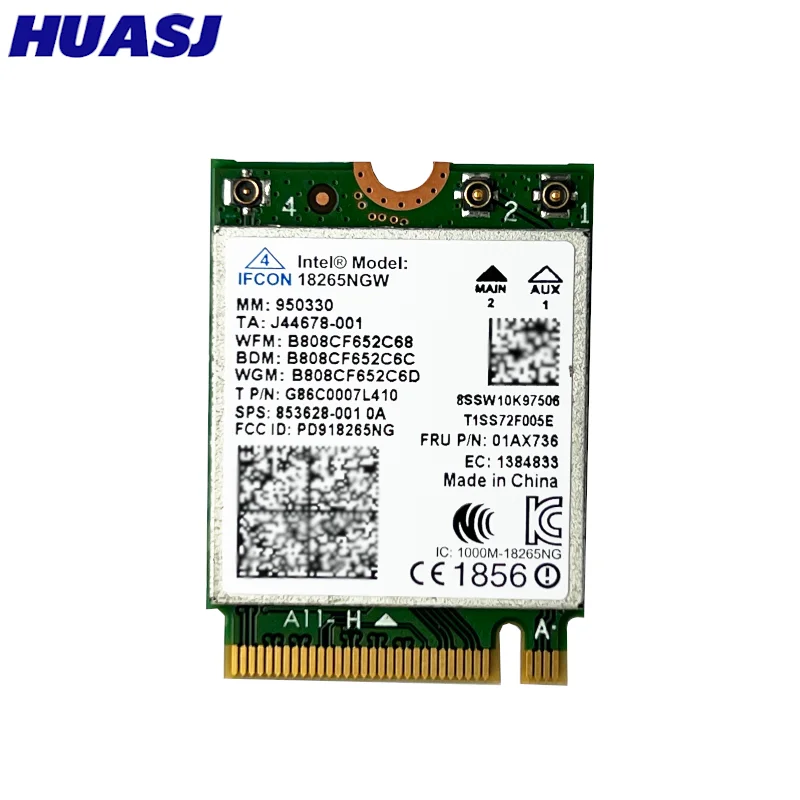 Tri-Band Wireless-AC 2.4G/5G BT 4.2 18265NGW BT 4.2 WIFI Module 867Mbps WIFI Card For ThinkPad T470 T570 T470S