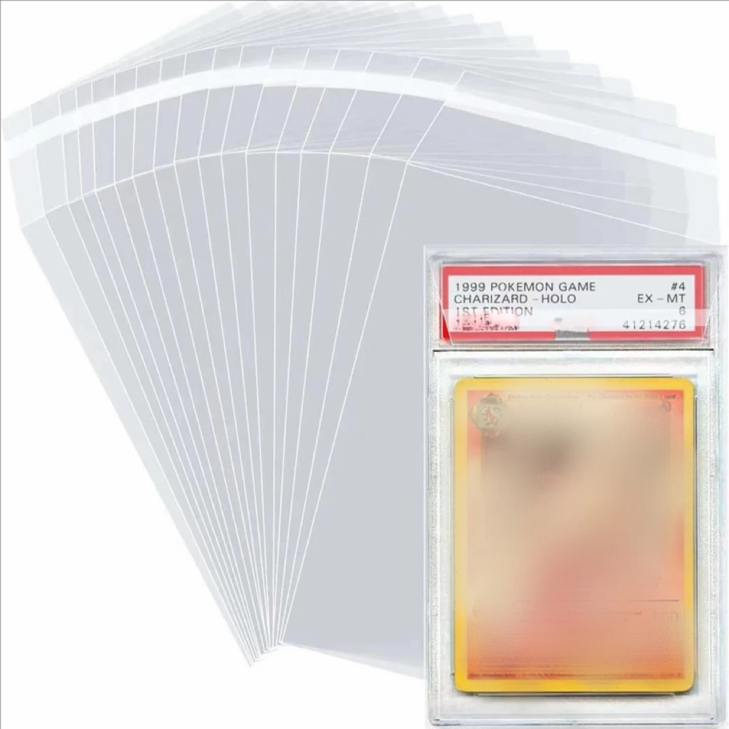100-500pcs Rating Card Protective Film Sleeves Collector Protector Sleeve Trading Fit For Baseball Football Player Sports Game