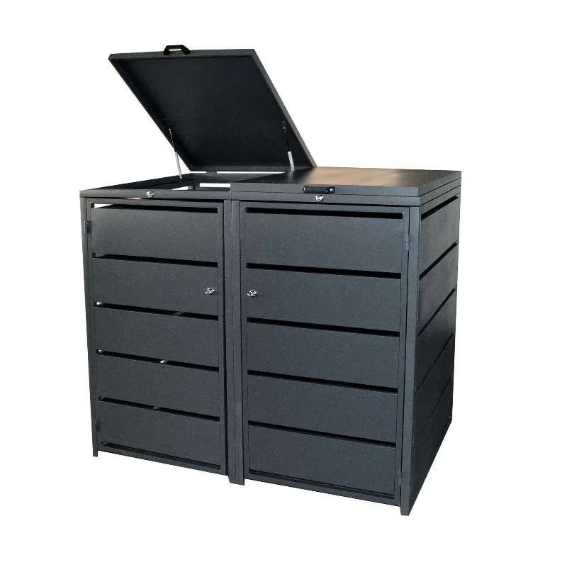 

Trash Can 240L Sanitation Fruit Leather Box Hydraulic Support Rod Clamshell Type