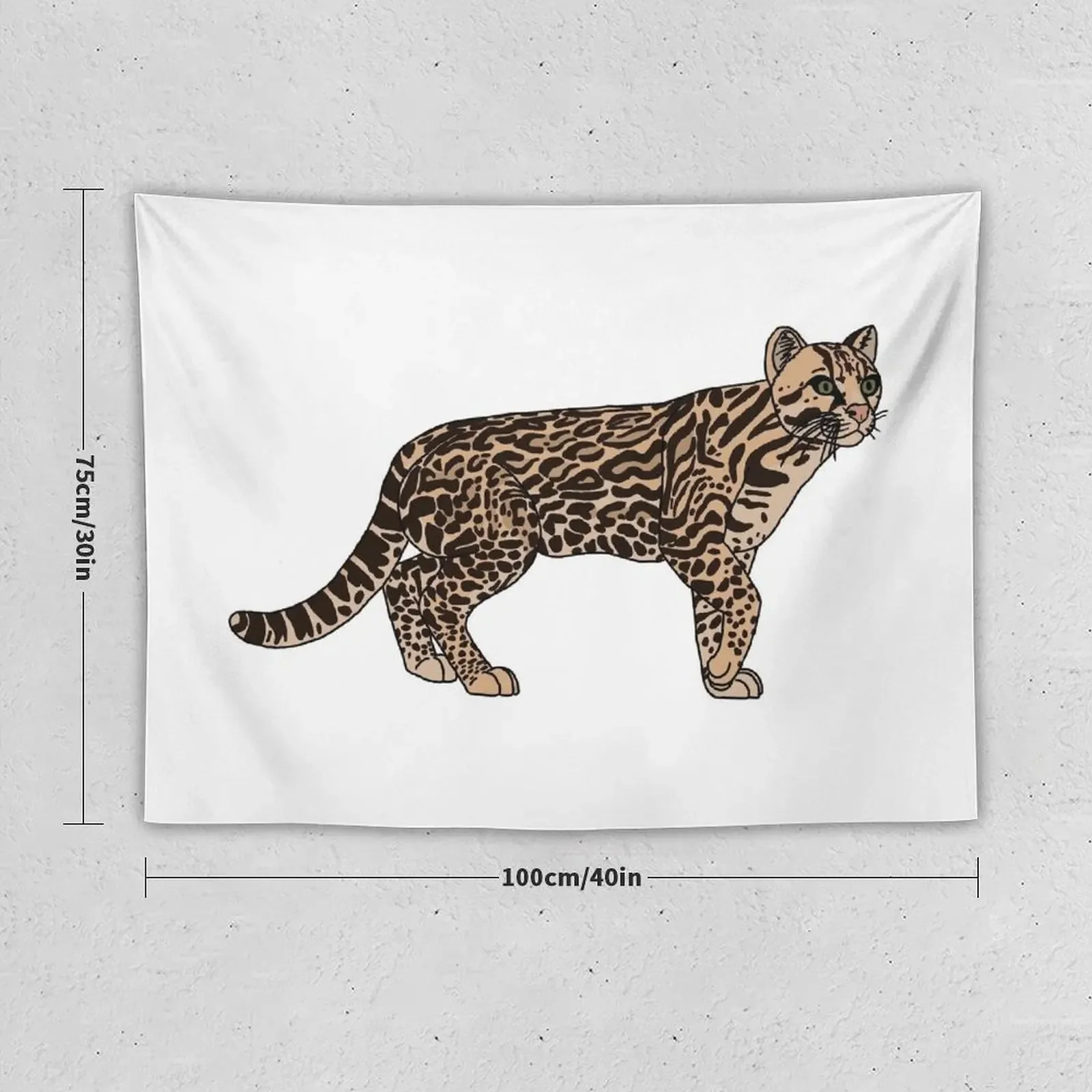 Ocelot Tapestry Aesthetic Room Decorations Cute Decor Things To Decorate The Room Tapestry