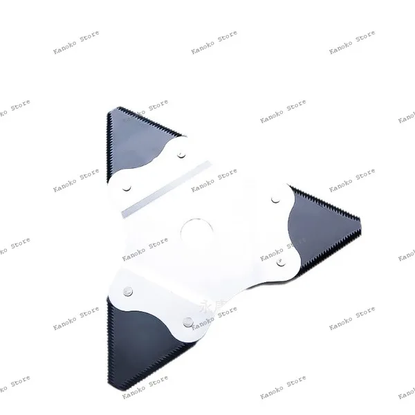 New 65 Manganese Steel Multi-purpose Lawn Mower Blade Quenching Triangle Knife Sawtooth Knife Brush Cutter Universal Lawn Mower