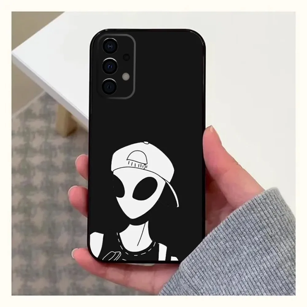 Alien organisms UFO Phone Case For Samsung Galaxy A13,A21s,A22,A31,A32,A52,A53,A71,A80,A91 Soft Black Cover