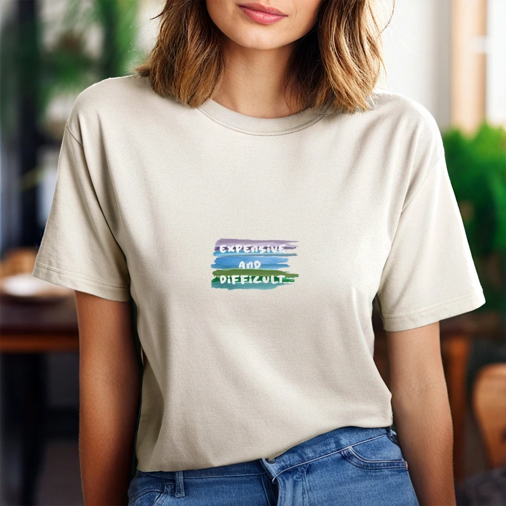 

Женская футболка с рисунком Y2K из 100% хлопка, дизайн с художественным слоганом, мягкая стильная уникальная модная удобная повседневная одежда