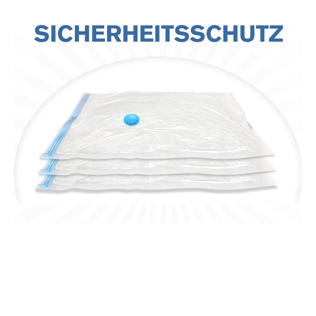 Vacuum Bags for Clothes - Pack of 10 40 X 30 cm Reusable Storage Bags Vacuum Bags with Seal and Space Saving Travel Bags image 3