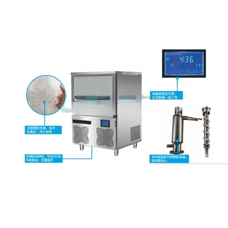 

Food Processing Ice Making Machine Snowflake Machine Pure Water Ice Maker 80kg 100kg