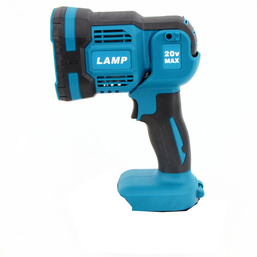 Cordless LED Emergency Light, Foldable Outdoor Flashlight, Portable Spotlight for Night Work, Compatible with Makita 18V Battery
