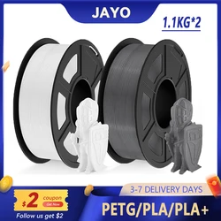 JAYO 2 Rolls 3D PETG/PLA/PLA PLUS Printer Filament 1.75mm 2.2 KG 100% No Bubble non-toxic 3D Printing Materials for 3D Printer