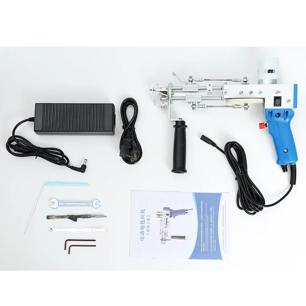 Tufting Gun 2 In 1 Тафтинговый Пистолет Rug Gun Machine Starter Kit Rug Tufting Kit Electric Gun Carpet Weaving Flocking Machine