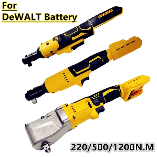 DeWALT 20V 18V 배터리 220/500/1200NM 전기 래칫 렌치 1/2 