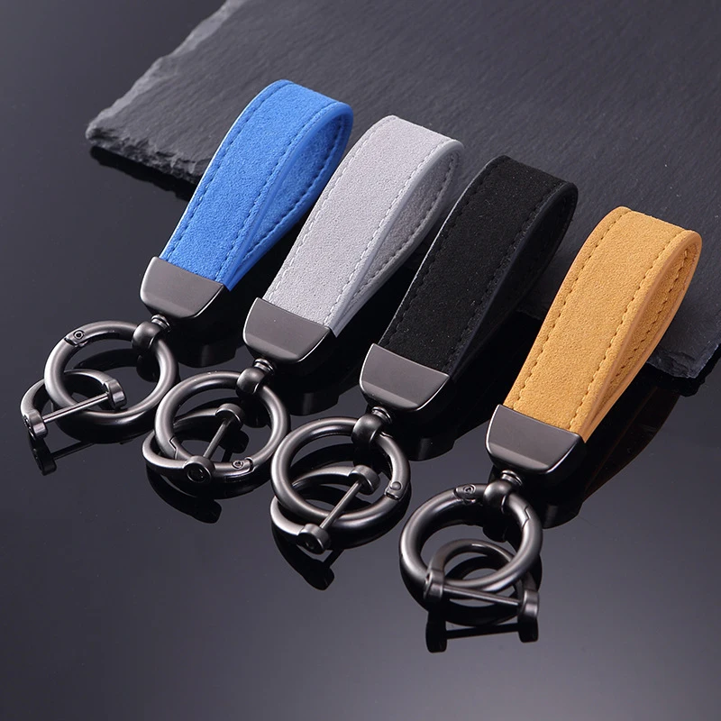 Car Key Strap Holder Men Women Waist Wallet Keyring Classic PU Leather Keychain 1PC Simple Design Practical Gift Accessories