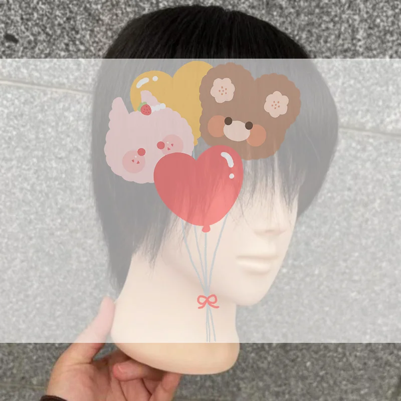 Real Human Hair Mannequin Head Short Black Hair Perfect For Barber Training Practice Beauty Styling Tool
