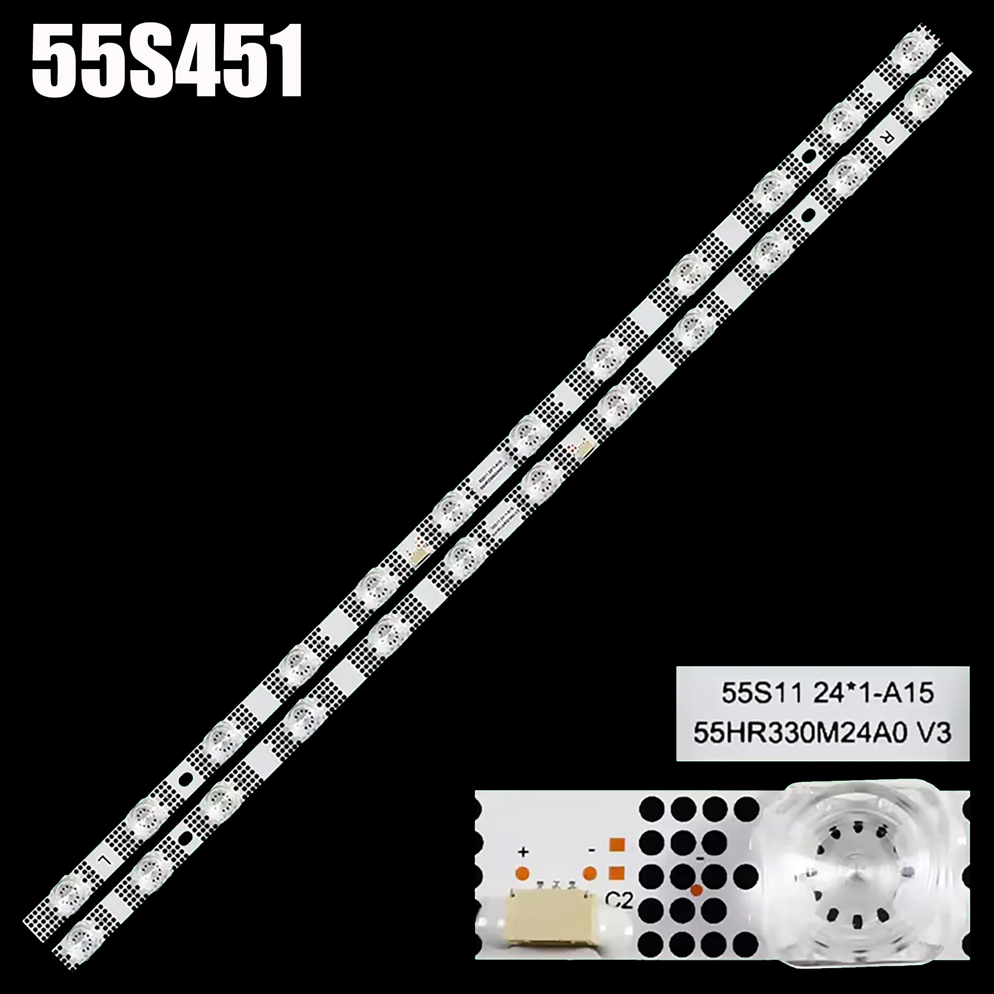 

LED Backlight strip For 55S450G 55S451 55S453 55S455 55HR330M24A0 V3 B0101-000627 55S41-CA 55S11-ZX303030A1-24x1