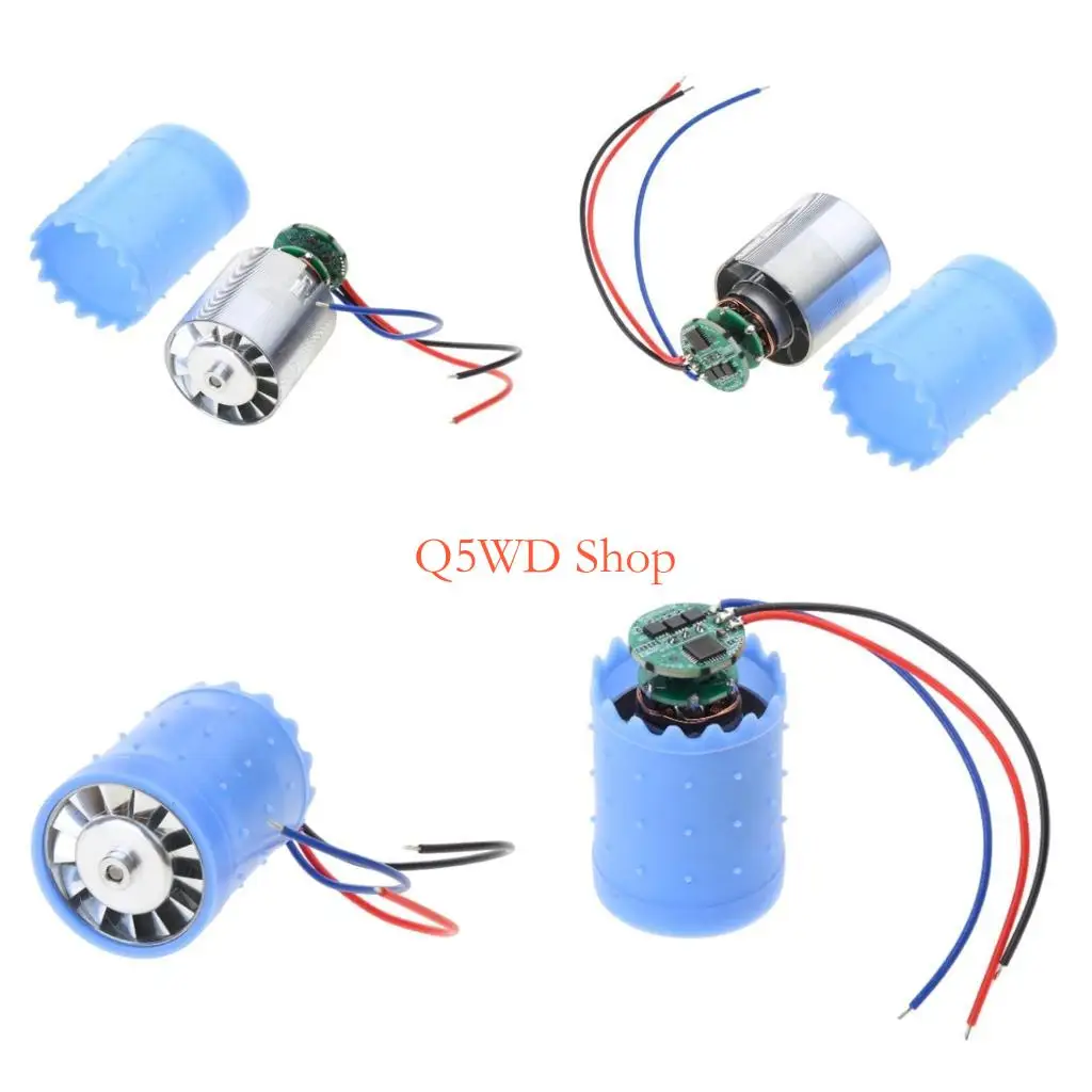 Q5WD Upgraded 12V Brushless Motor 80kRPM 4.5A Speed Metal Motor Efficient Cooling Solution Simple Operate for Bladeless Fan