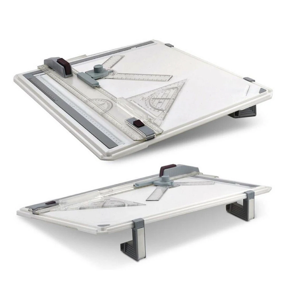 Plastic Material and ABS Plastic Type A3 Drawing Board Table with Clear Ruler Parallel Motion and Adjustable Angle
