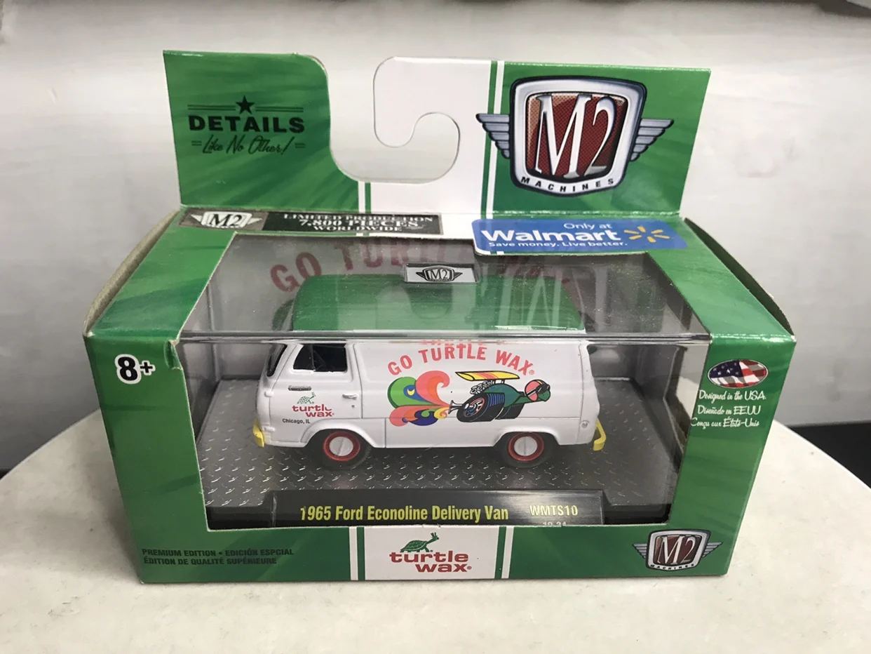 Modèle de voiture de course en métal moulé sous pression pour enfants, Ford Econoline, van Collector Edition, jouets cadeaux, livraison, 1/64, 1965, M2 Machines