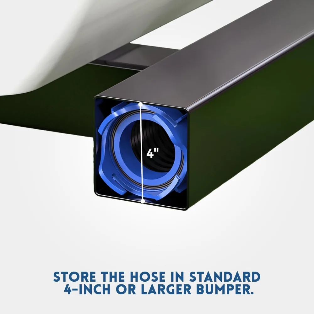 طقم خرطوم الصرف الصحي RV بطول 20 قدمًا مع تركيب دوار ومحول رؤية واضحة وأغطية تخزين للتخييم #6