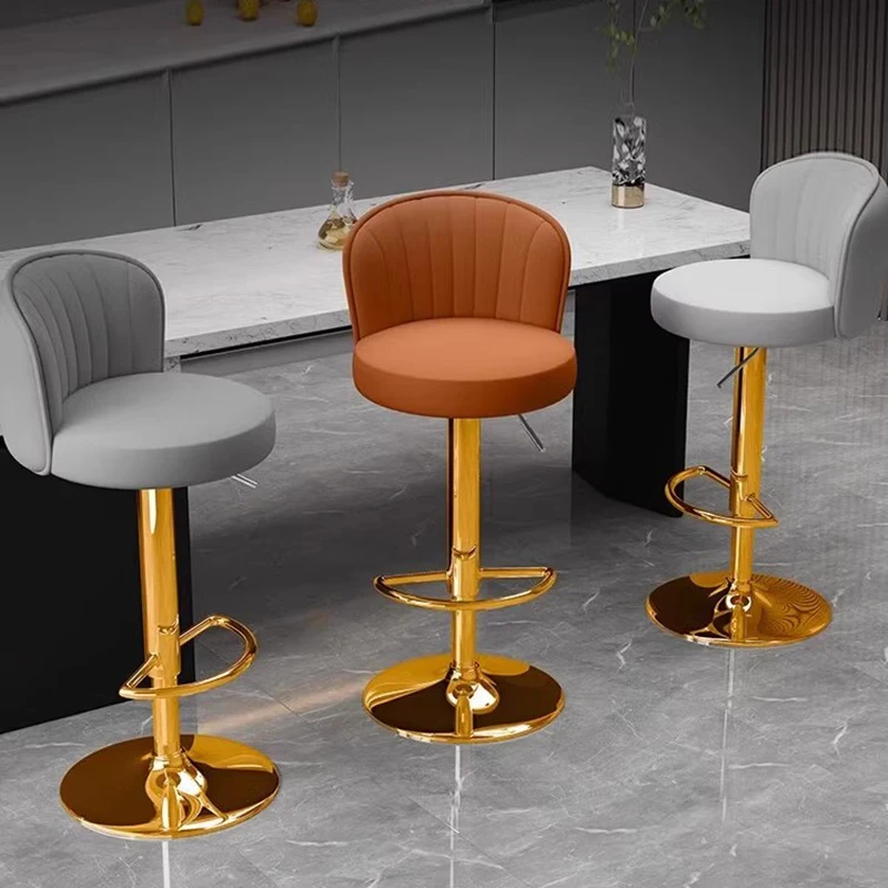 Luxury Office Bar Chair Kitchen Modern Nordic Bar European Home Metal Tabourets De Bar Furniture Decoration