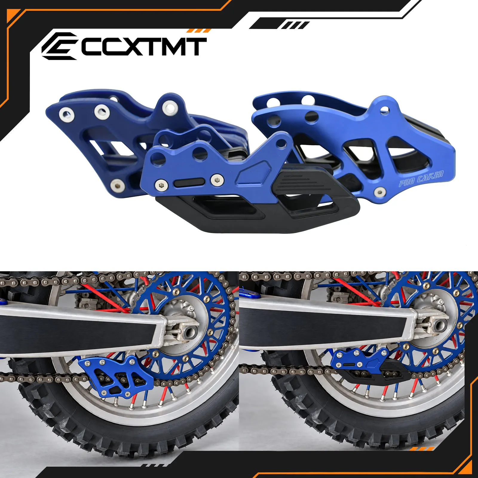 Motorcycle CNC Rear Chain Guide Chain Guard Protector For Yamaha WR250F WR450F YZ250F YZ450F YZ250X YZ250FX 2007-2019 2020 2021