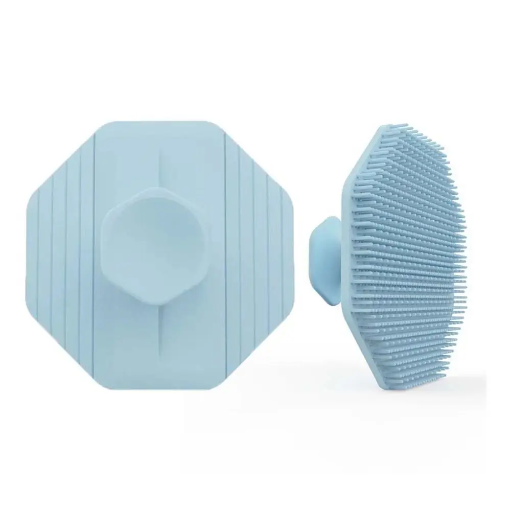 Hexagon Geometric Silicone Face Cleansing Brush Exfoliator Deep Cleaning Skin Care Scrub Cleanser Belt Sucker Blackhead Removal