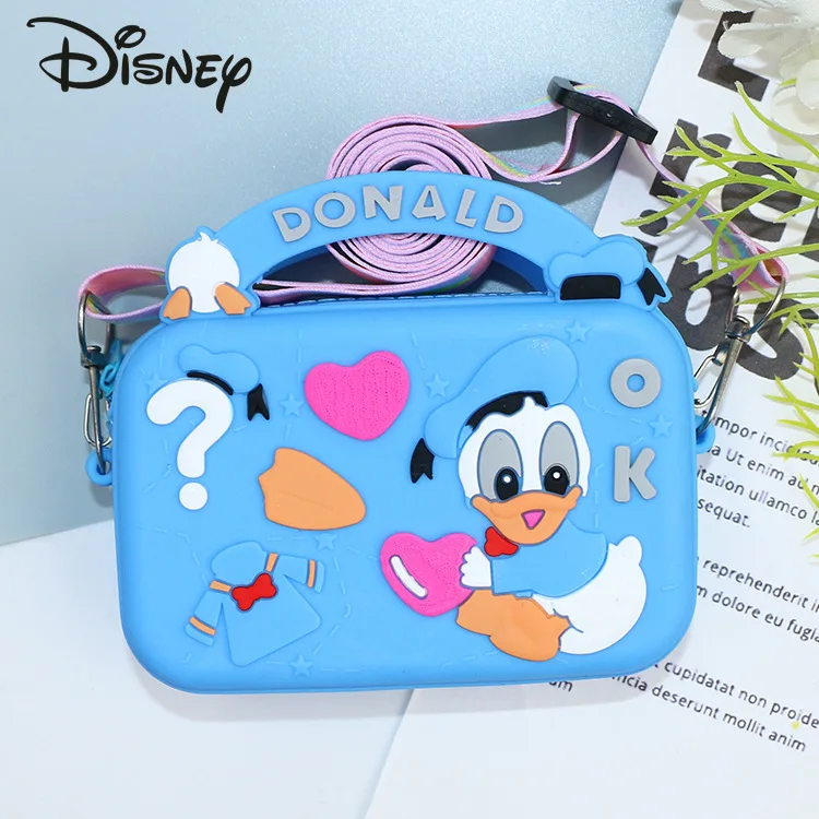 Disney Crossbody Bolsa infantil de alta qualidade, bonito dos desenhos animados, carteira zero, presente de aniversário, nova moda