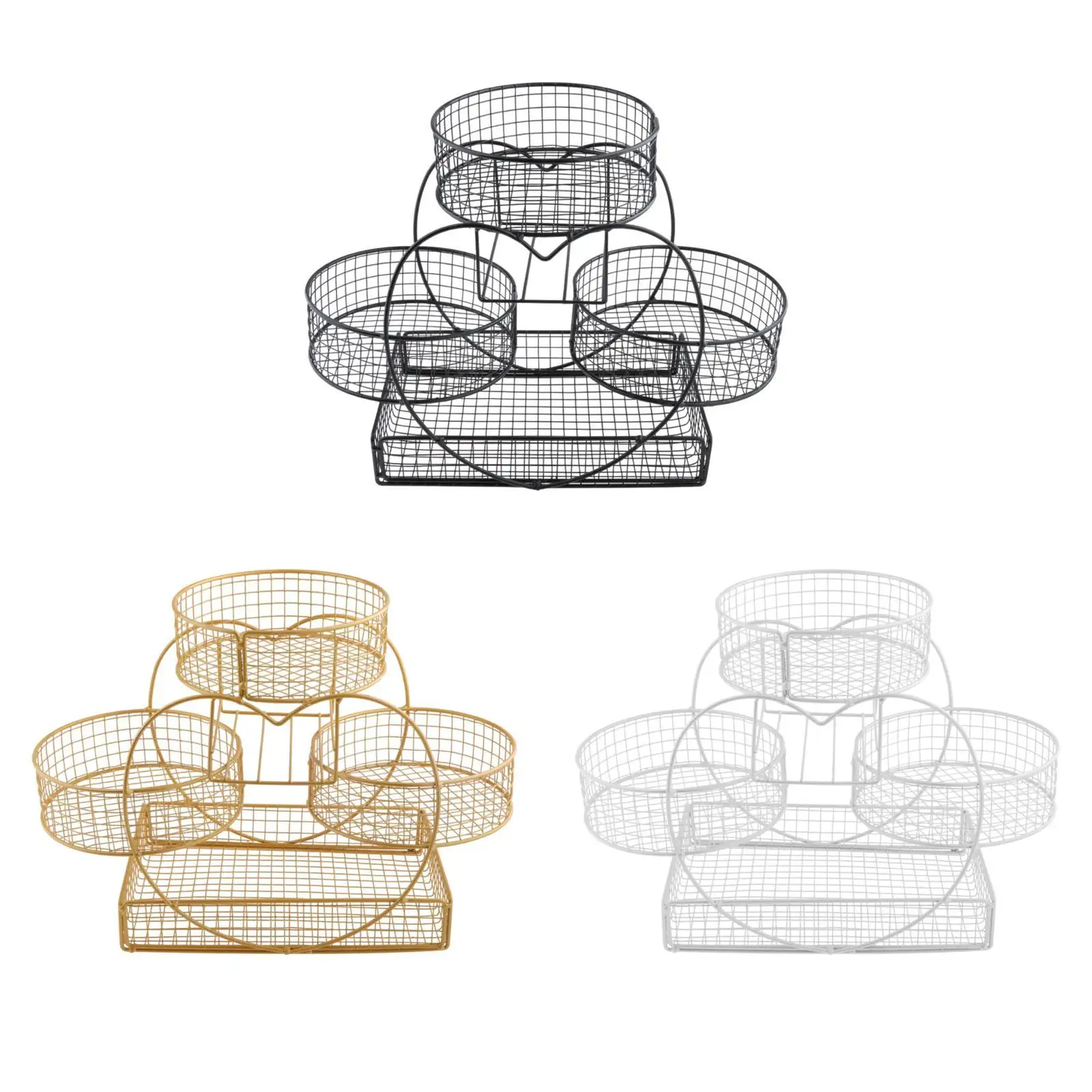 Fruit Basket Multiuse Kitchen Countertop Rack for Veggie Storage Vegetable