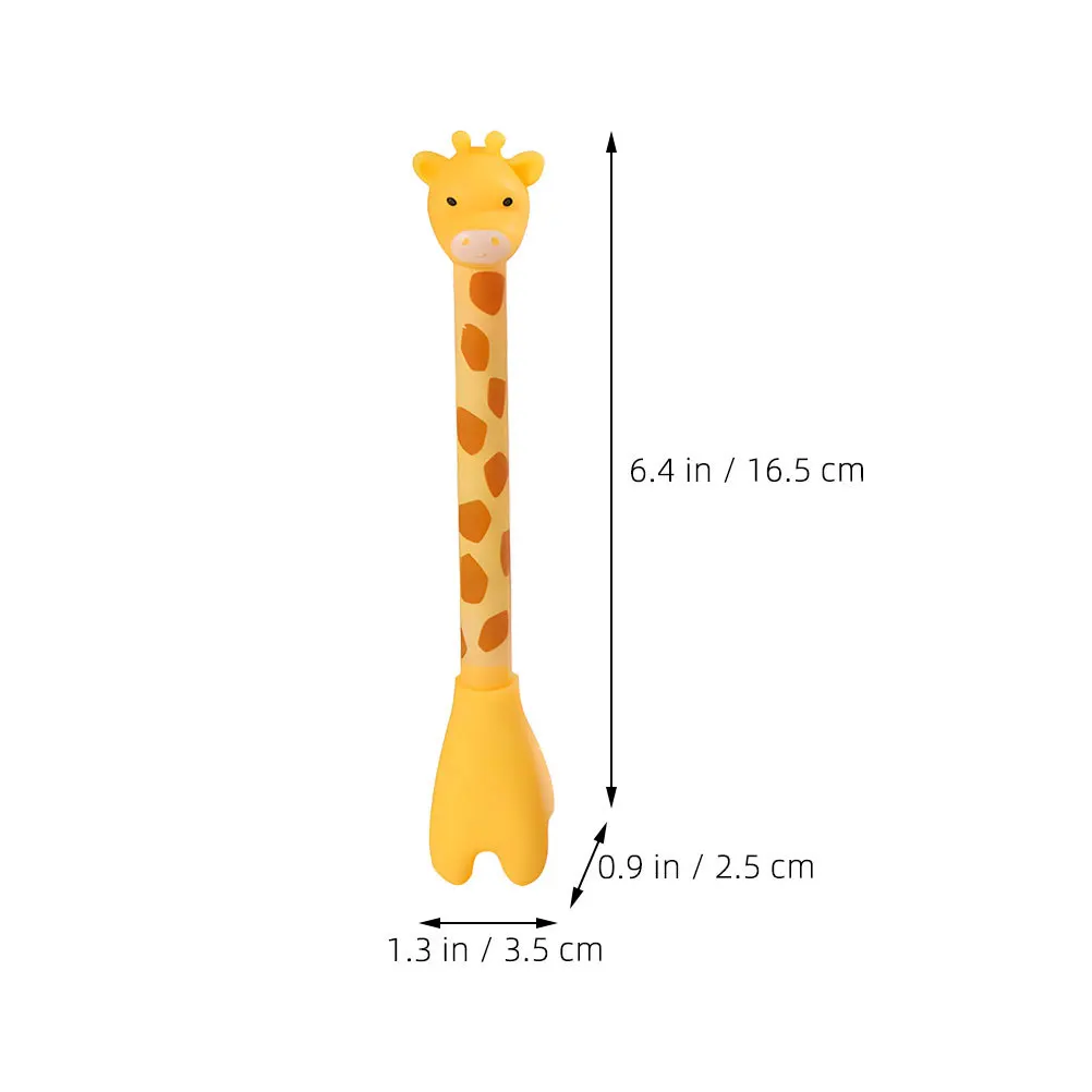 

5pcs 5 PCS Kawaii Stationery Adorable Gel Pen Cute Giraffe Fun Animal Novelty Pens Cartoon Decorative PP Supplies