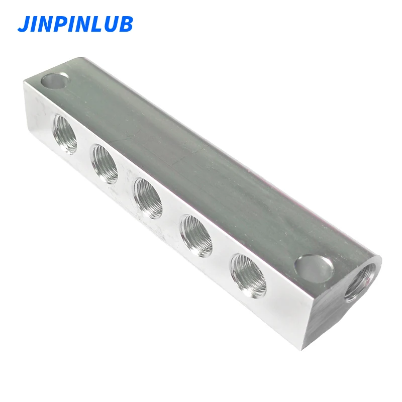 JINPINLUB 2-12 way aluminum alloy oil distributor block junction for Pressure relief system metering valve