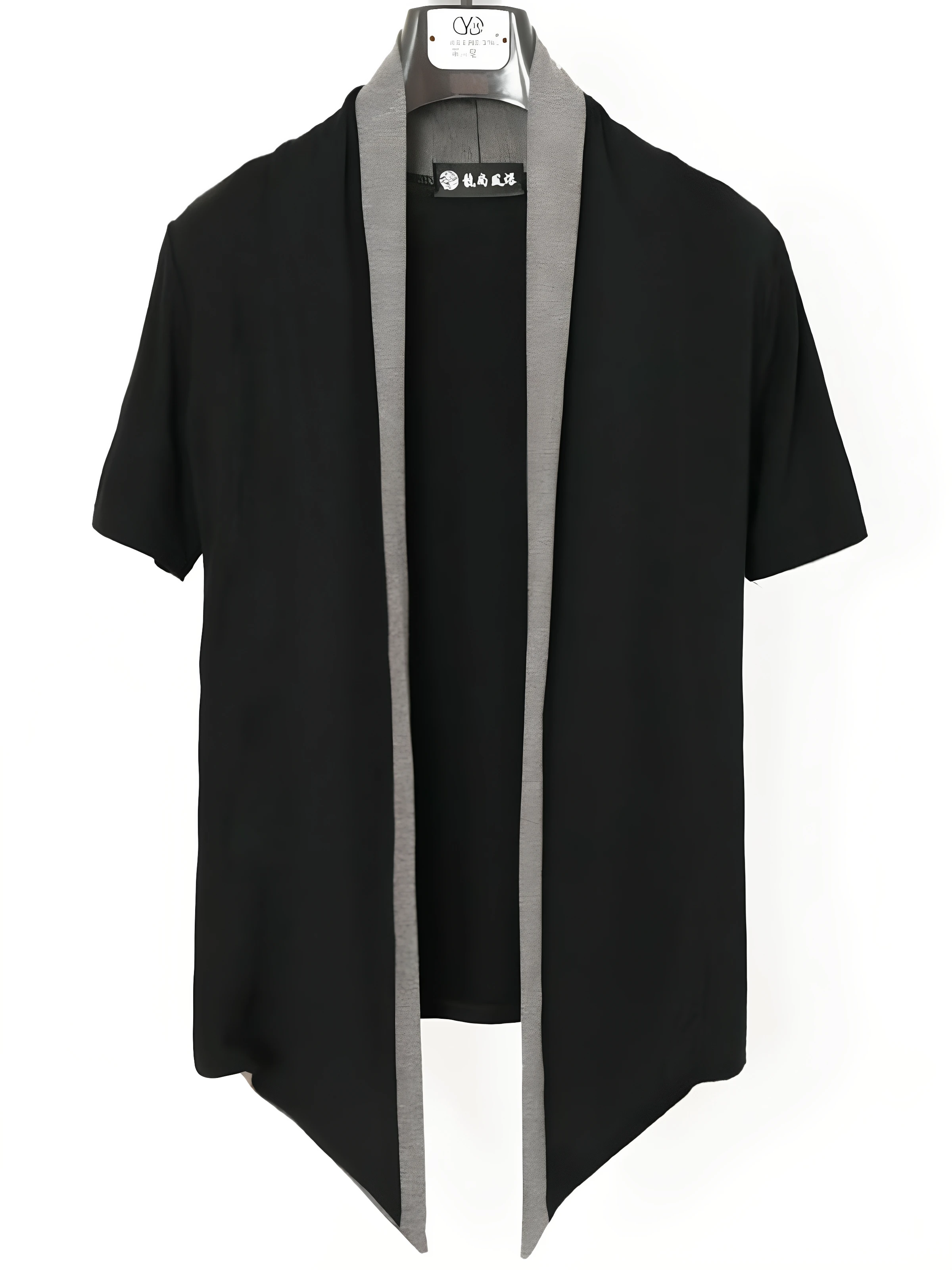 

Summer Men's ort Sve Jaet Thin No Button f Sve Faionable Outerwear Casual Cotton Blend Fabric Light Weight