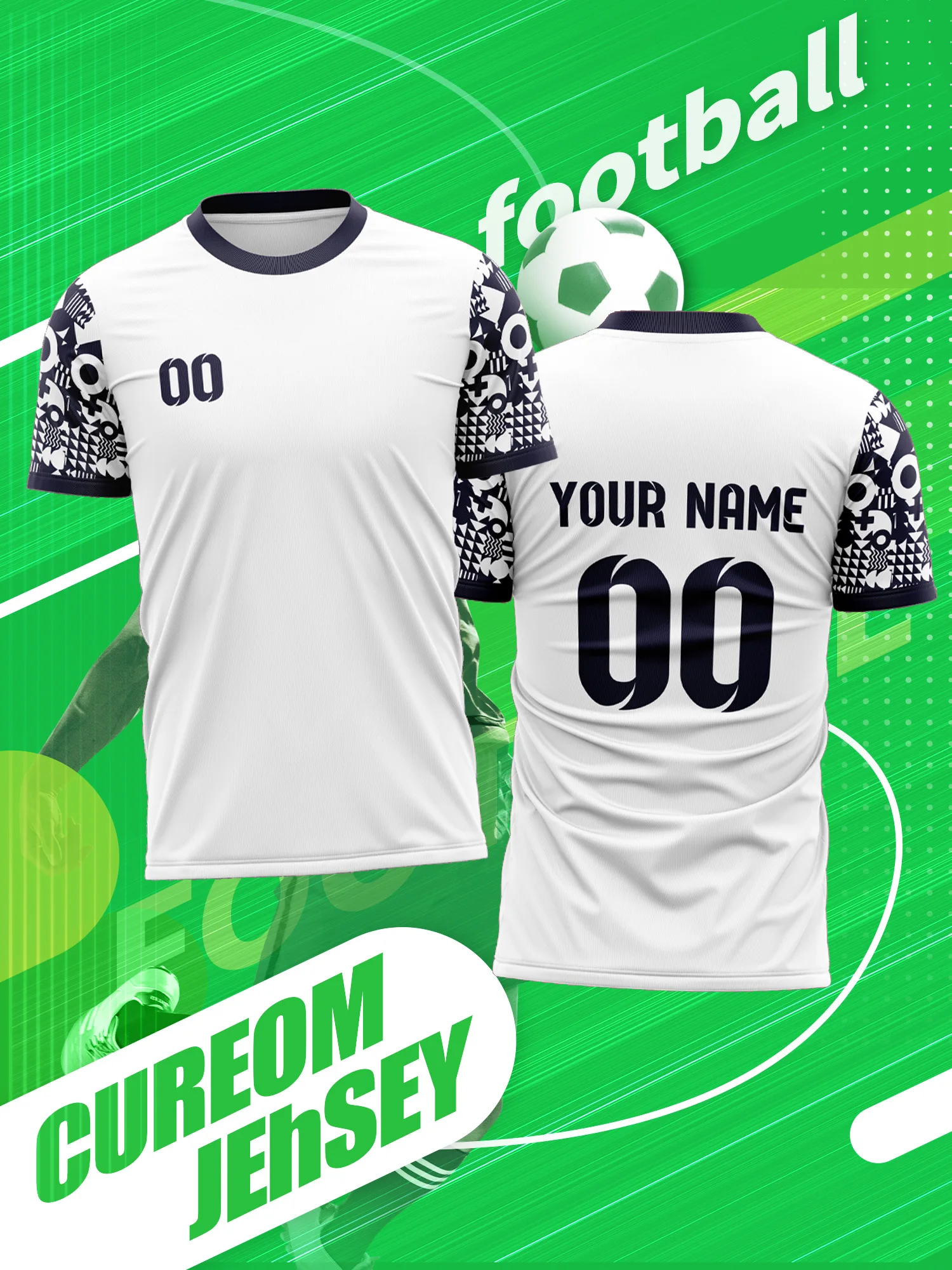 

Футбольная форма с индивидуальным изображением, номером и именем, комплект для мероприятий, удобная легкая одежда для футбольного стадиона