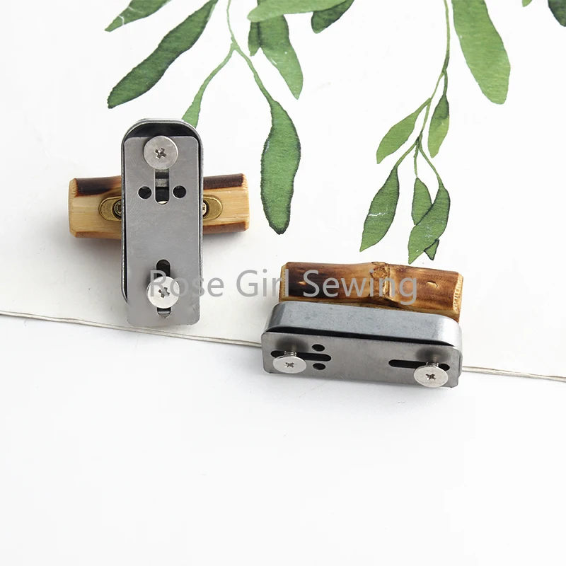 2/5/10/50Sets Metal Bamboo Locks For Women Handbag Bags Tote Purse Fastener Buckle Turn Twist Lock Bag Leather Lock Accessories