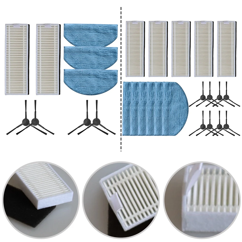 

For The Uninell UR1 Robotic Vacuum Cleaner 9/19pcs Set Includes A Side Brush, HEPA Filter, And Mop