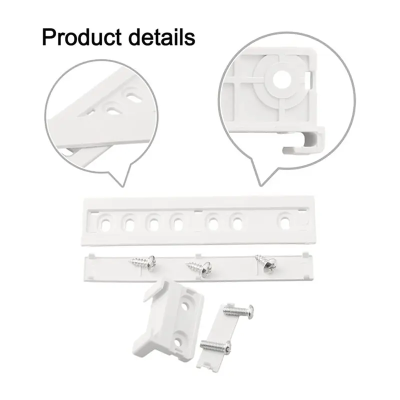 A006-Built-In Refrigerator Slide Rails, White